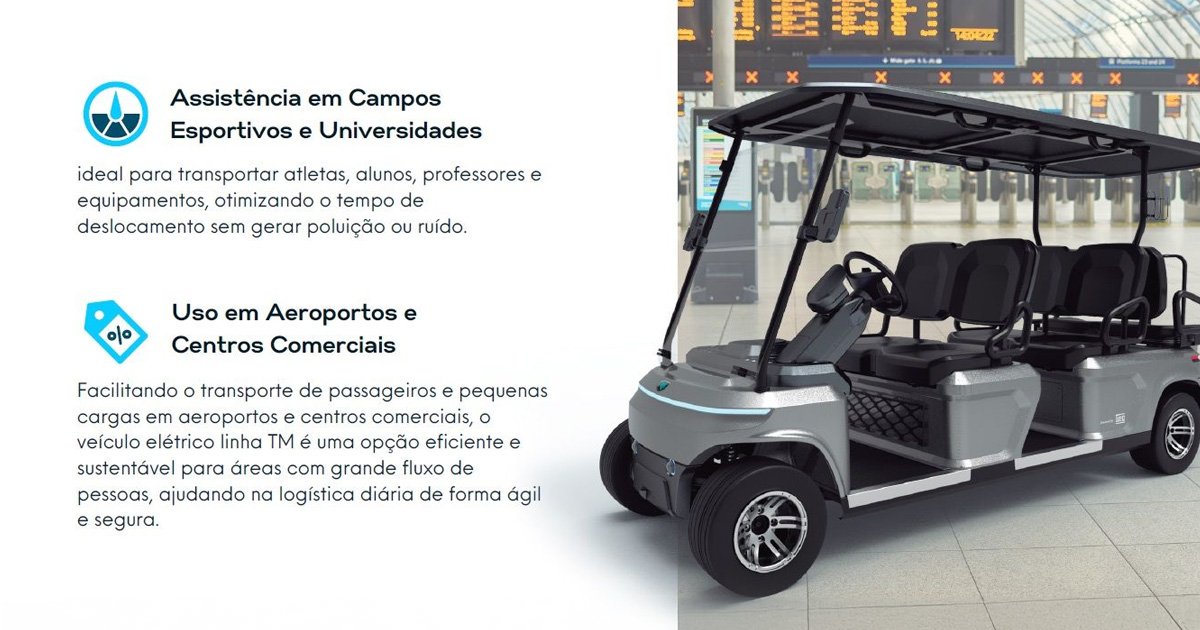 Como a mobilidade exclusiva melhora a segurança em condomínios? Benefícios do veículo elétrico da linha TM para transporte ágil em grandes espaços