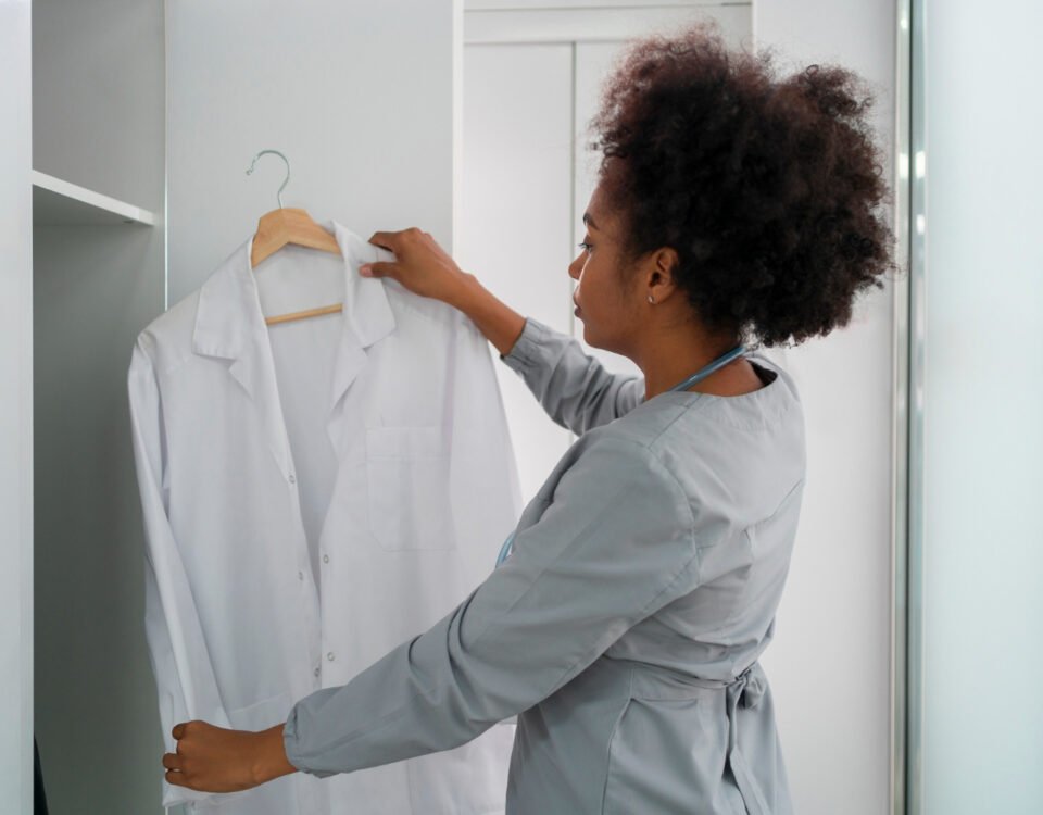 Onde guardar jalecos usados sem contaminar a casa? Onde guardar jalecos usados sem contaminar a casa?